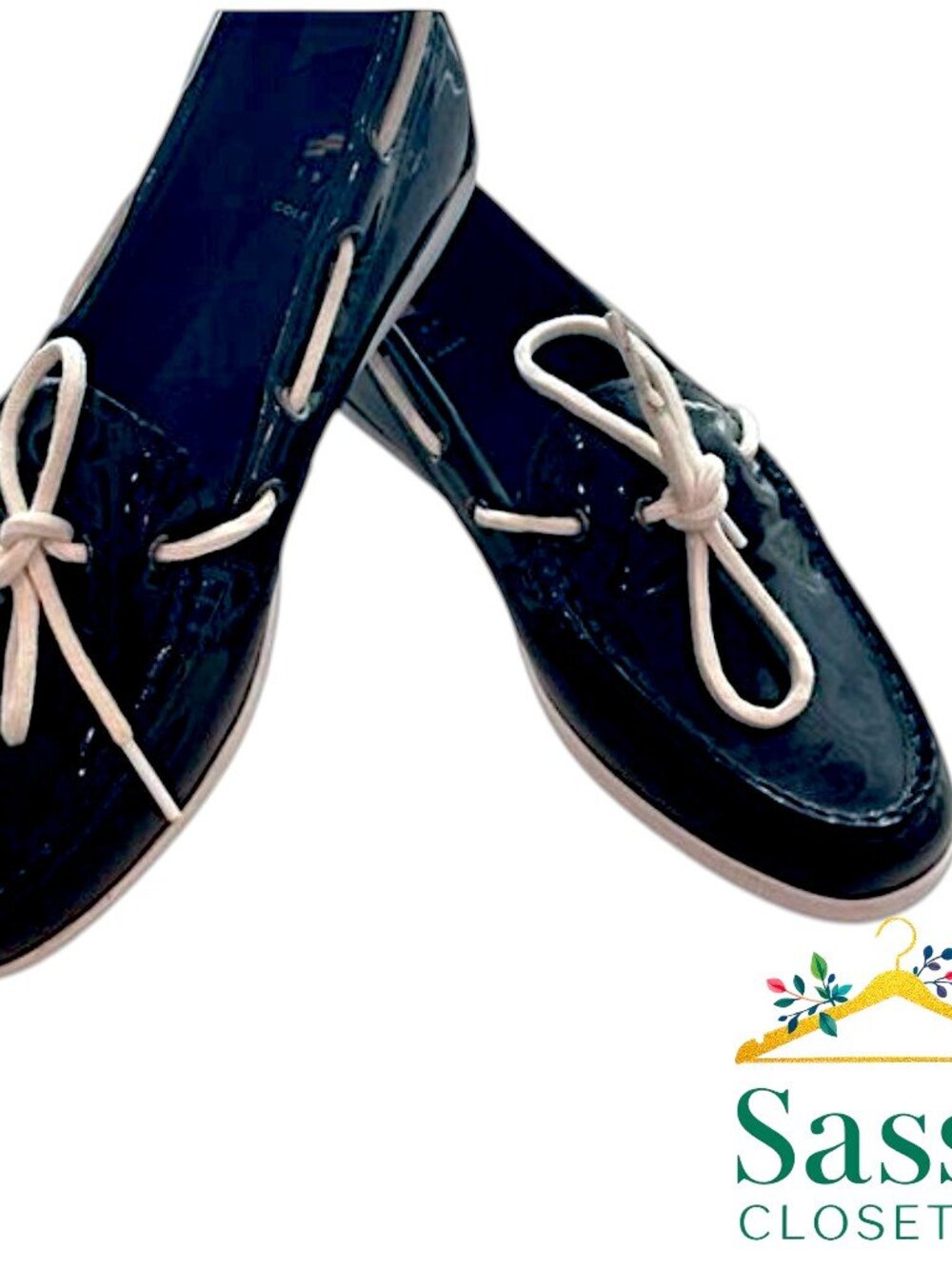 ✨ COLE HAAN Navy Patent Resort Loafers NWOT 9 ⚓